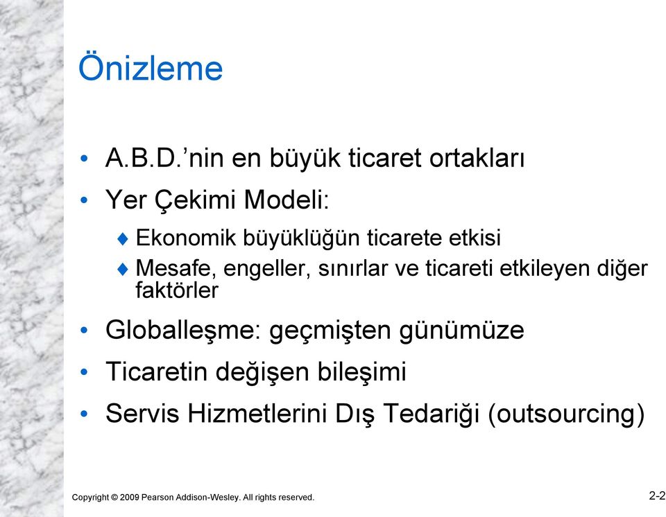 etkisi Mesafe, engeller, sınırlar ve ticareti etkileyen diğer faktörler