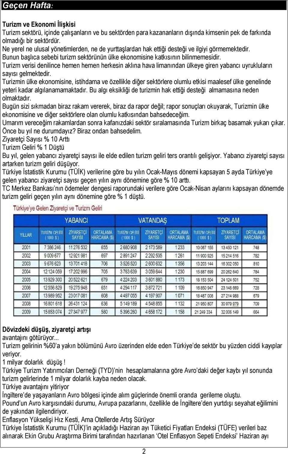 Turizm verisi denilince hemen hemen herkesin aklına hava limanından ülkeye giren yabancı uyrukluların sayısı gelmektedir.