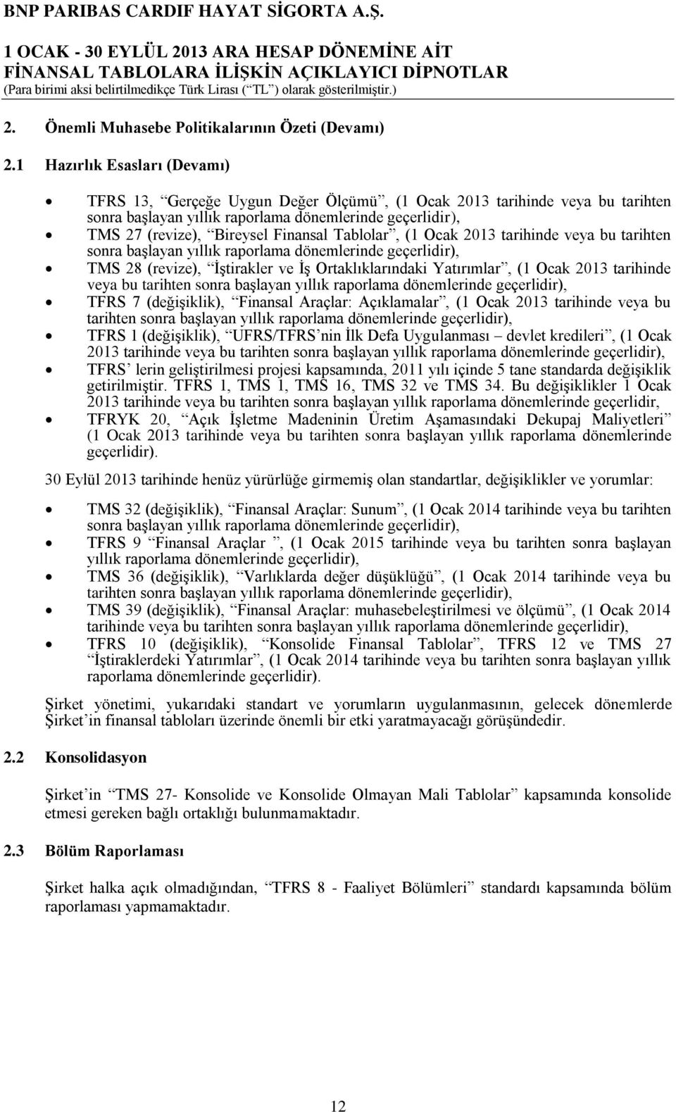 Tablolar, (1 Ocak 2013 tarihinde veya bu tarihten sonra başlayan yıllık raporlama dönemlerinde geçerlidir), TMS 28 (revize), İştirakler ve İş Ortaklıklarındaki Yatırımlar, (1 Ocak 2013 tarihinde veya