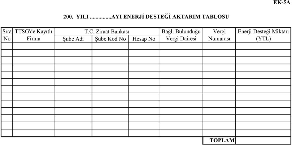 Kayıtlı Firma T.C.