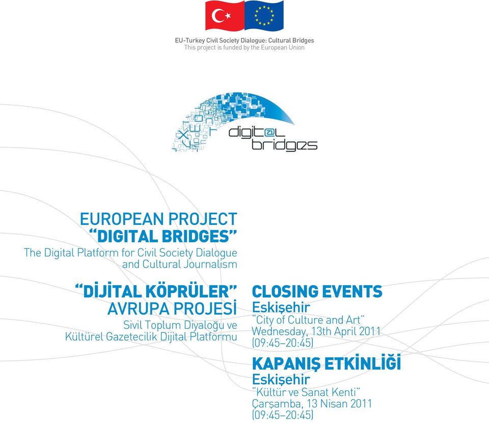 Dijital Platformu CLOSING EVENTS Eskiflehir City of Culture and Art Wednesday, 13th April 2011