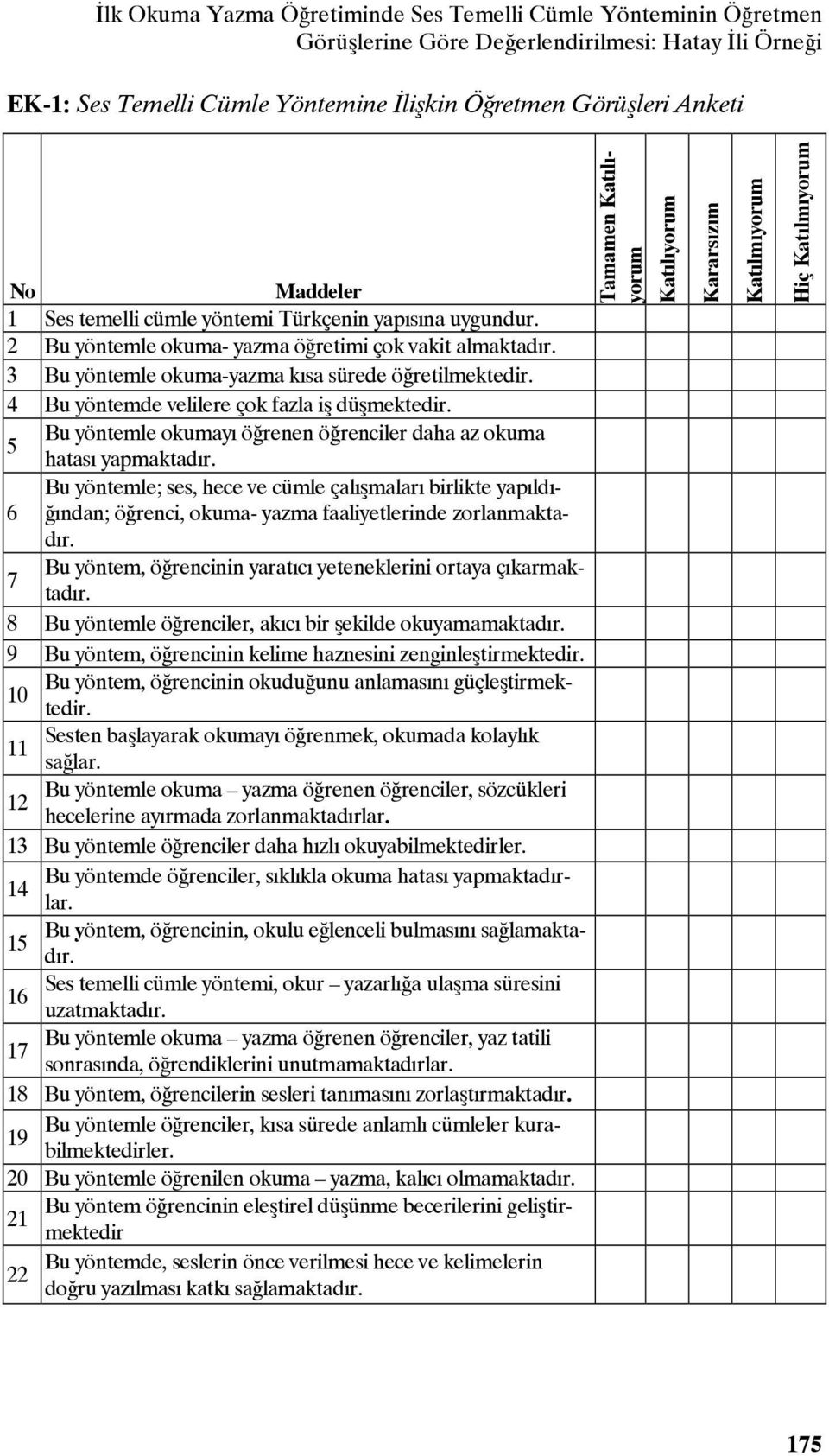 4 Bu yöntemde velilere çok fazla iş düşmektedir. Bu yöntemle okumayı öğrenen öğrenciler daha az okuma 5 hatası yapmaktadır.