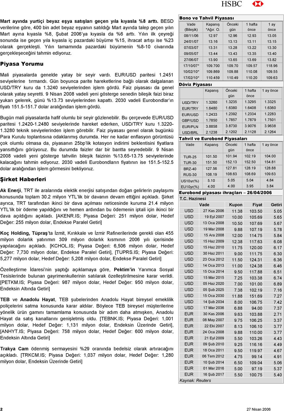 Yılın ilk çeyreği sonunda ise geçen yıla kıyasla iç pazardaki büyüme %15, ihracat artışı ise %23 olarak gerçekleşti.