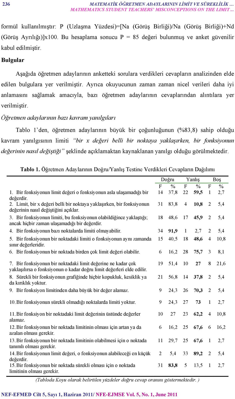 Bulgular Aşağıda öğretmen adaylarının anketteki sorulara verdikleri cevapların analizinden elde edilen bulgulara yer verilmiştir.