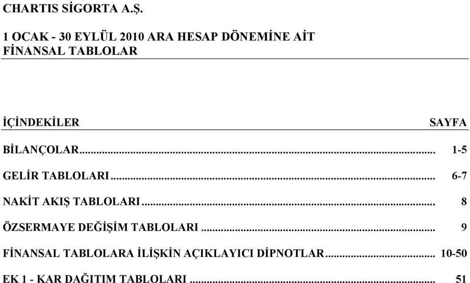 .. 6-7 NAKİT AKIŞ TABLOLARI.