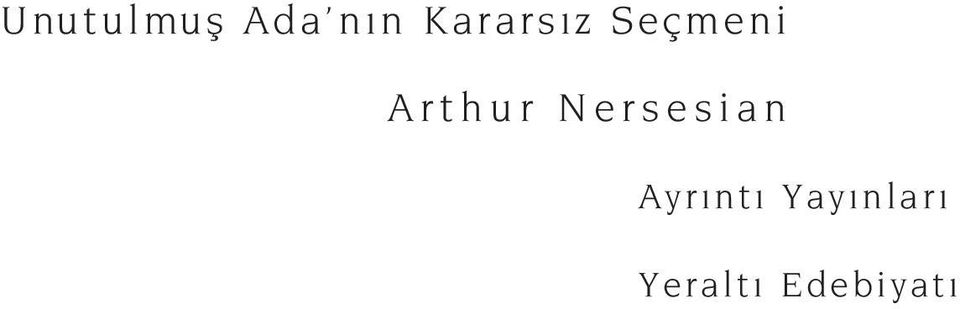 Arthur Nersesian Ayr