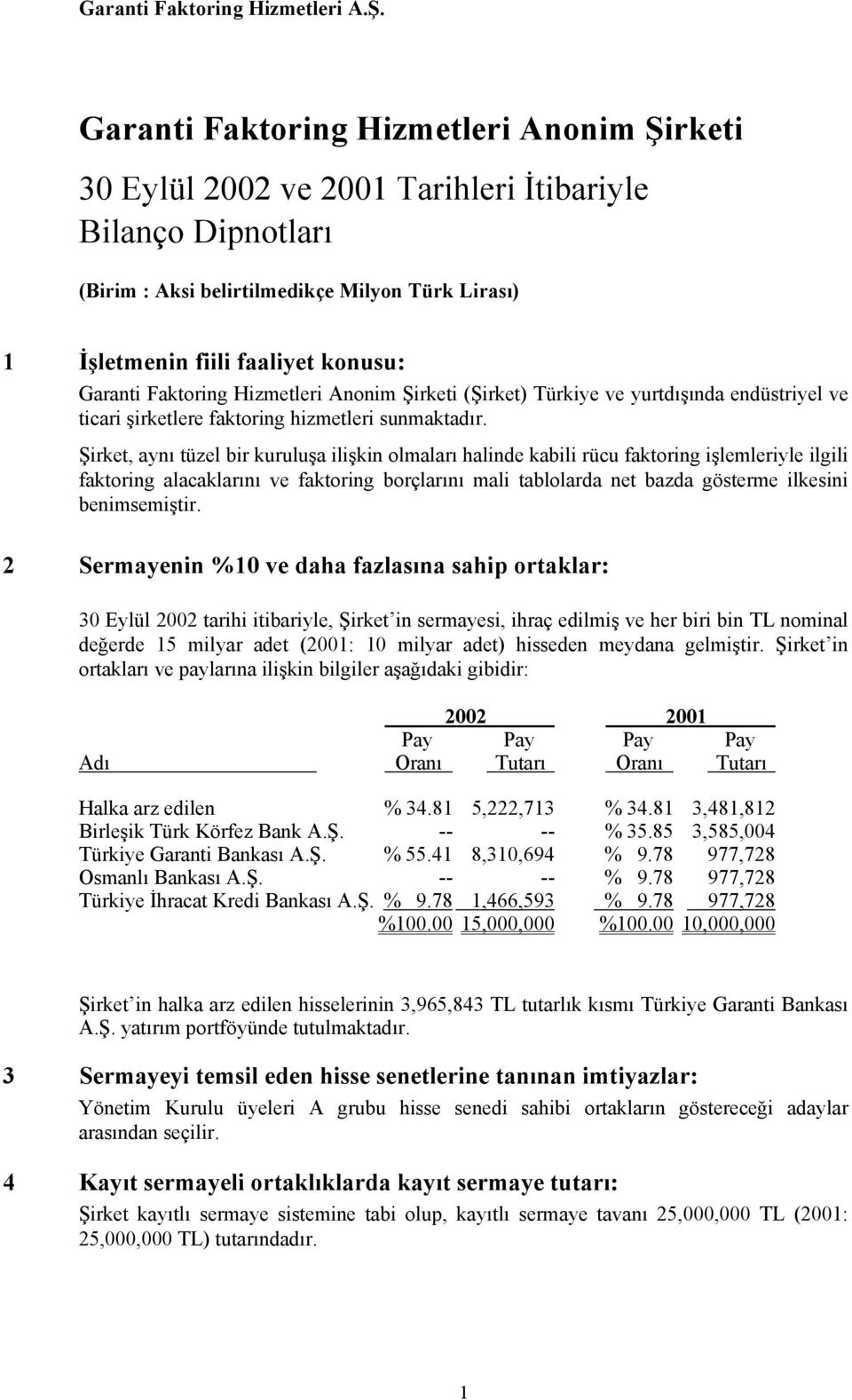 Şirket, aynı tüzel bir kuruluşa ilişkin olmaları halinde kabili rücu faktoring işlemleriyle ilgili faktoring alacaklarını ve faktoring borçlarını mali tablolarda net bazda gösterme ilkesini