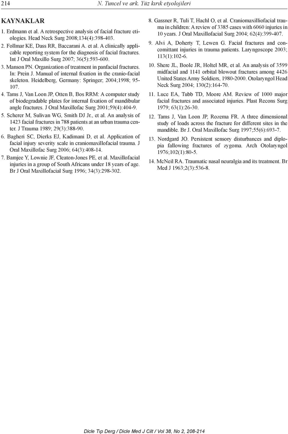 In: Prein J. Manual of internal fixation in the cranio-facial skeleton. Heidelberg, Germany: Springer; 2004;1998; 95-107. 4.