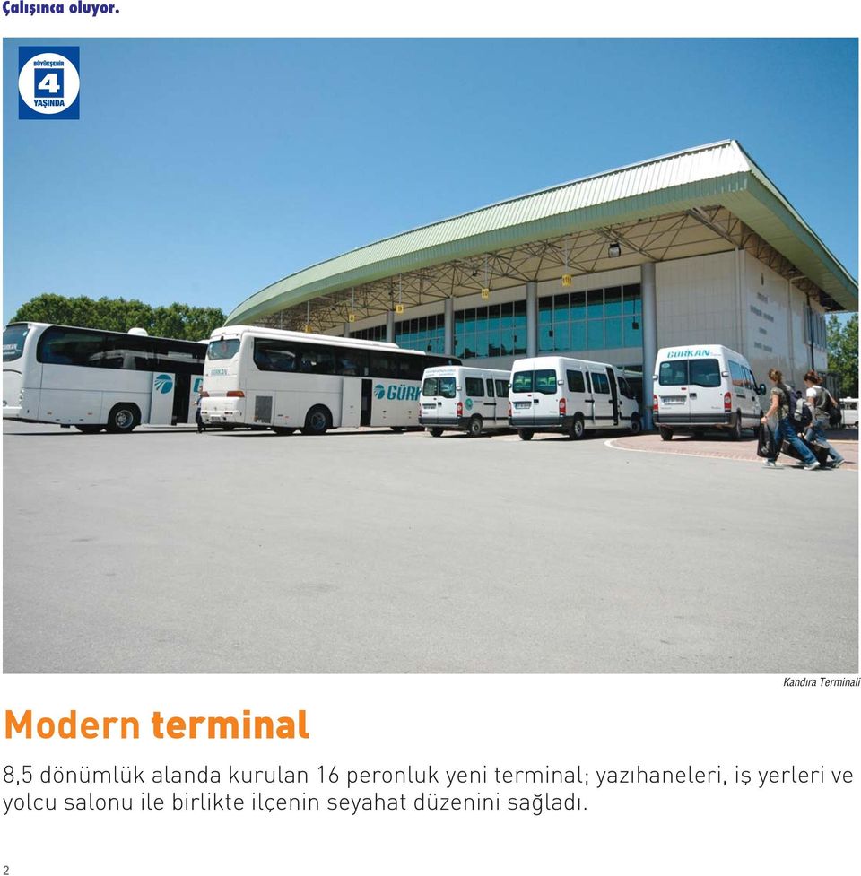 terminal; yaz haneleri, ifl yerleri ve yolcu