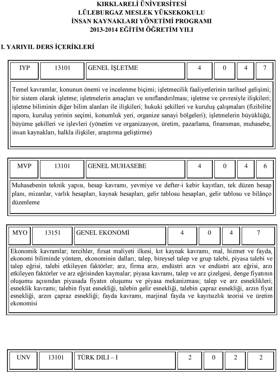 biliminin diğer bilim alanları ile iliģkileri; hukuki Ģekilleri ve kuruluģ çalıģmaları (fizibilite raporu, kuruluģ yerinin seçimi, konumluk yeri, organize sanayi bölgeleri); iģletmelerin büyüklüğü,