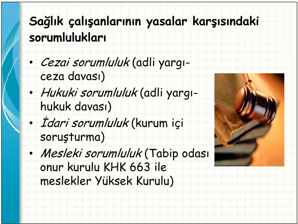 yargıhukuk davası) İdari sorumluluk (kurum içi soruşturma)