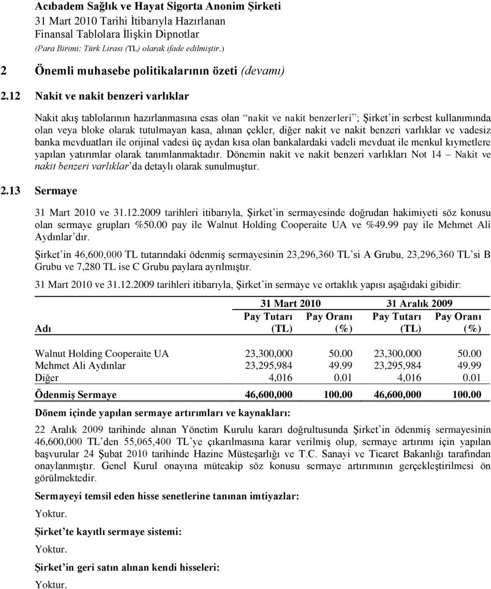 diğer nakit ve nakit benzeri varlıklar ve vadesiz banka mevduatları ile orijinal vadesi üç aydan kısa olan bankalardaki vadeli mevduat ile menkul kıymetlere yapılan yatırımlar olarak tanımlanmaktadır.