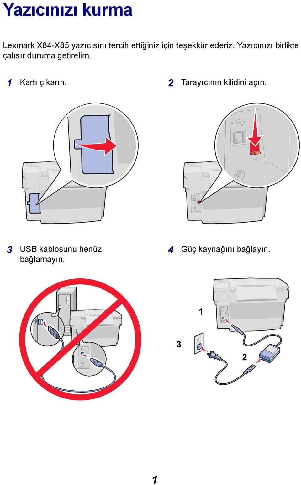 Yazıcınızı birlikte çalışır duruma getirelim.