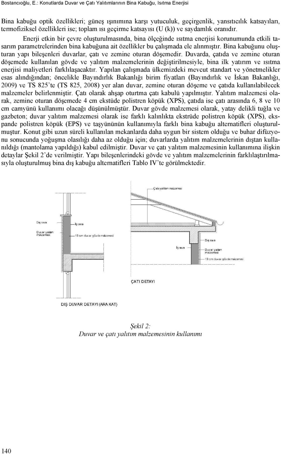 ise; toplam ısı geçirme katsayısı (U (k)) ve saydamlık oranıdır.