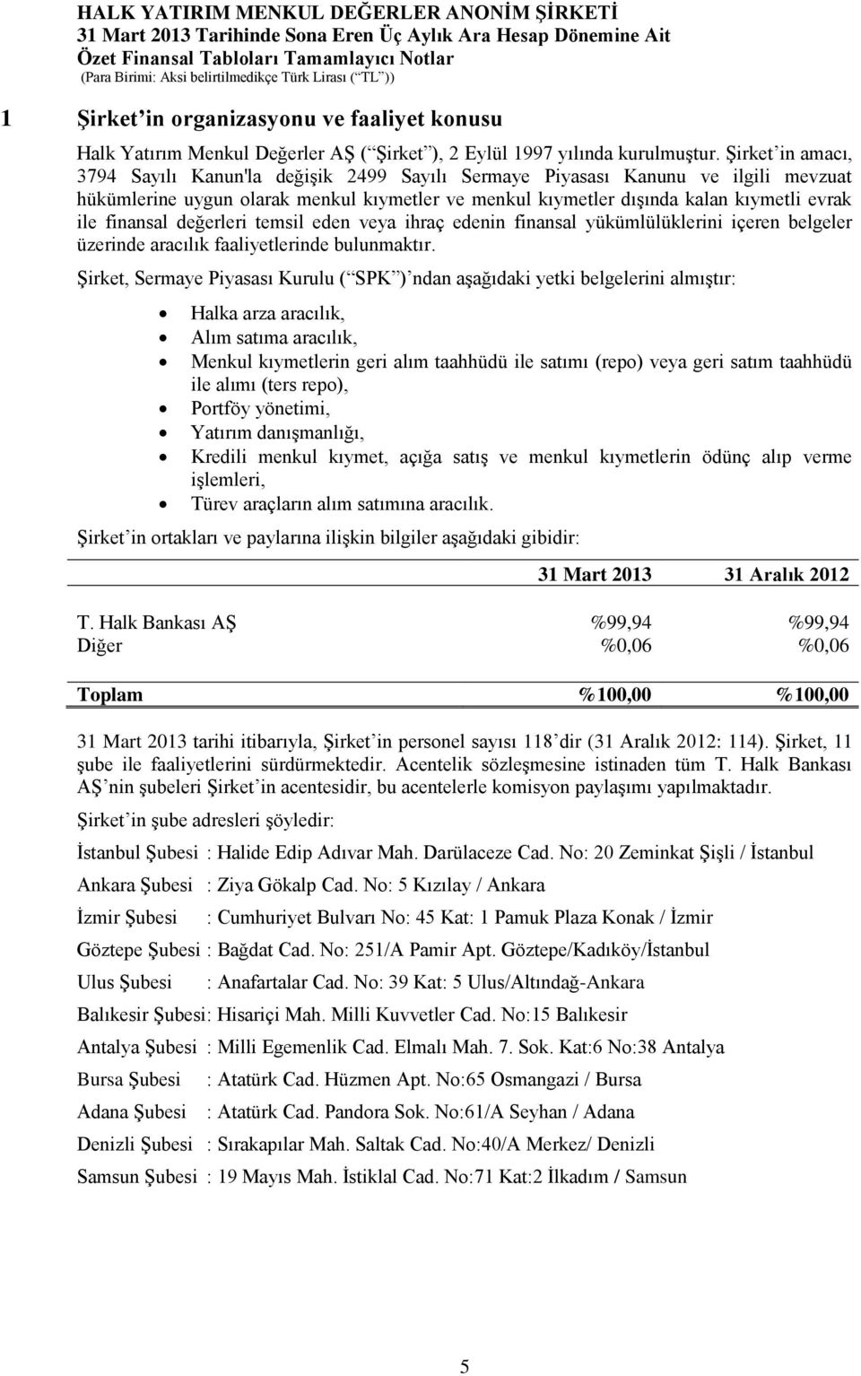 finansal değerleri temsil eden veya ihraç edenin finansal yükümlülüklerini içeren belgeler üzerinde aracılık faaliyetlerinde bulunmaktır.