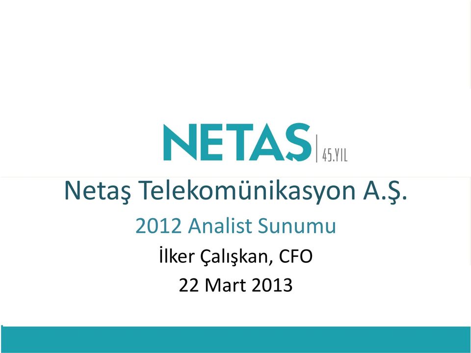 Ş. 2012 Analist