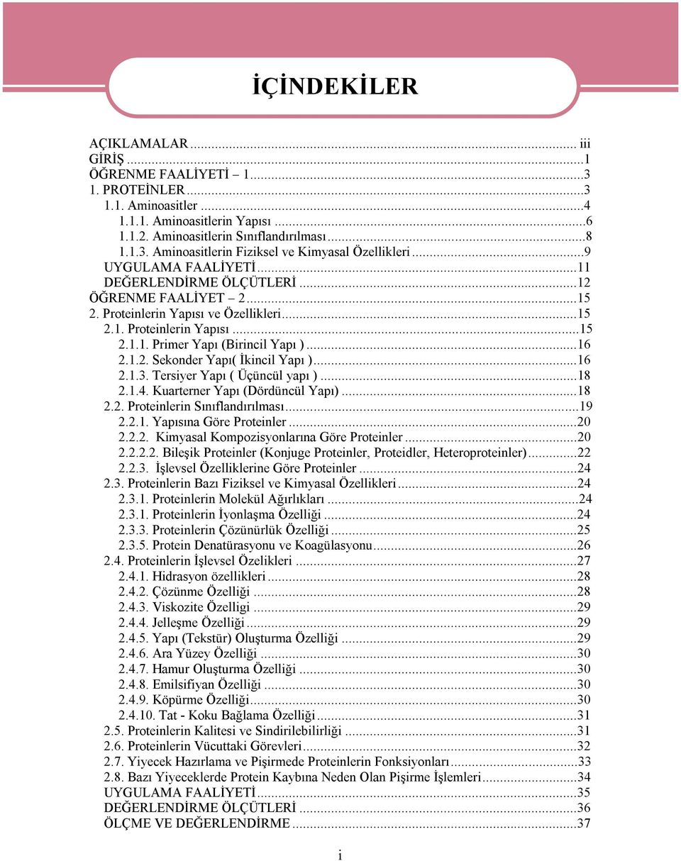 ..16 2.1.3. Tersiyer Yapı ( Üçüncül yapı )...18 2.1.4. Kuarterner Yapı (Dördüncül Yapı)...18 2.2. Proteinlerin Sınıflandırılması...19 2.2.1. Yapısına Göre Proteinler...20 2.2.2. Kimyasal Kompozisyonlarına Göre Proteinler.