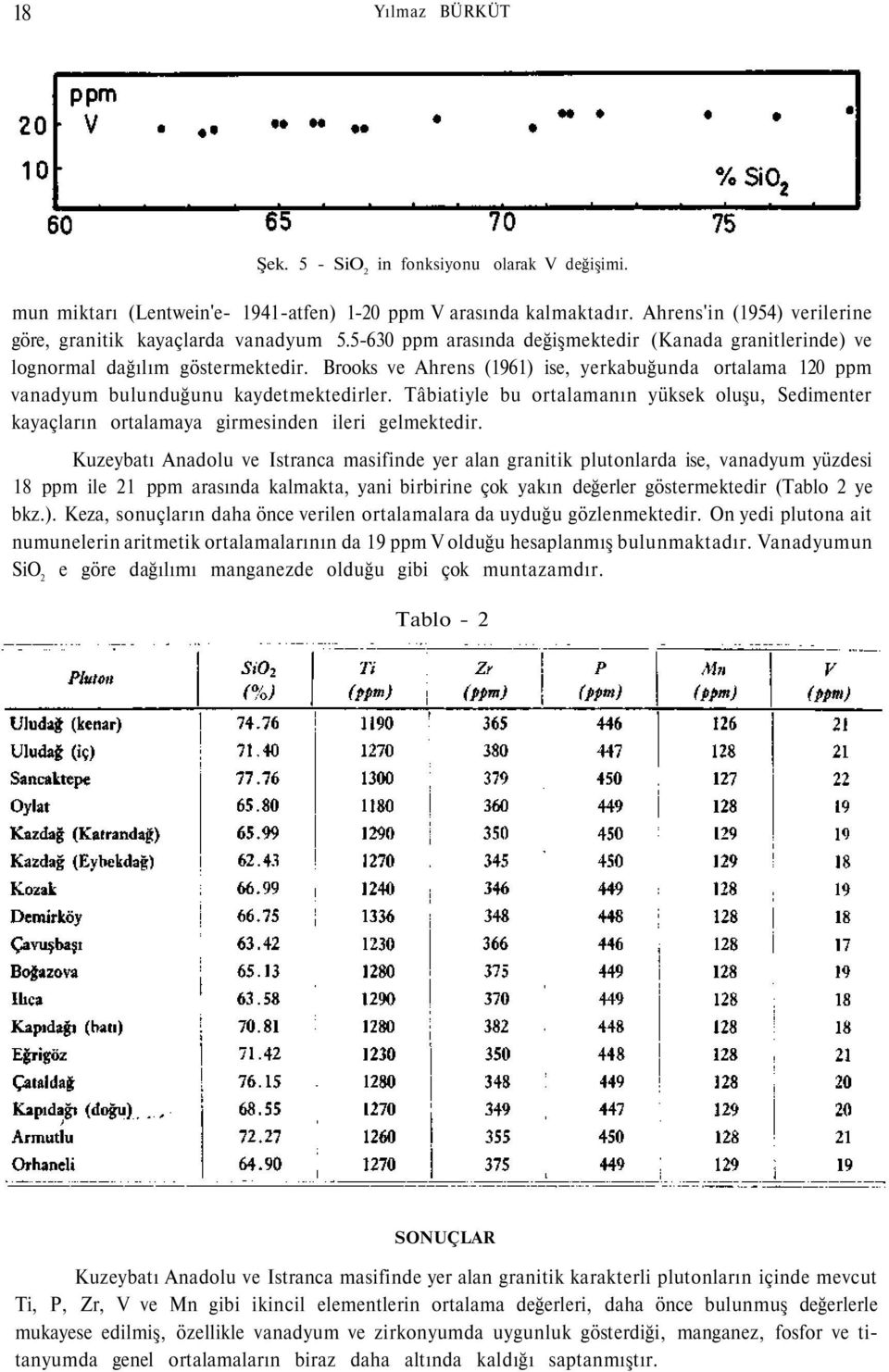 Tâbiatiyle bu ortalamanın yüksek oluşu, Sedimenter kayaçların ortalamaya girmesinden ileri gelmektedir.