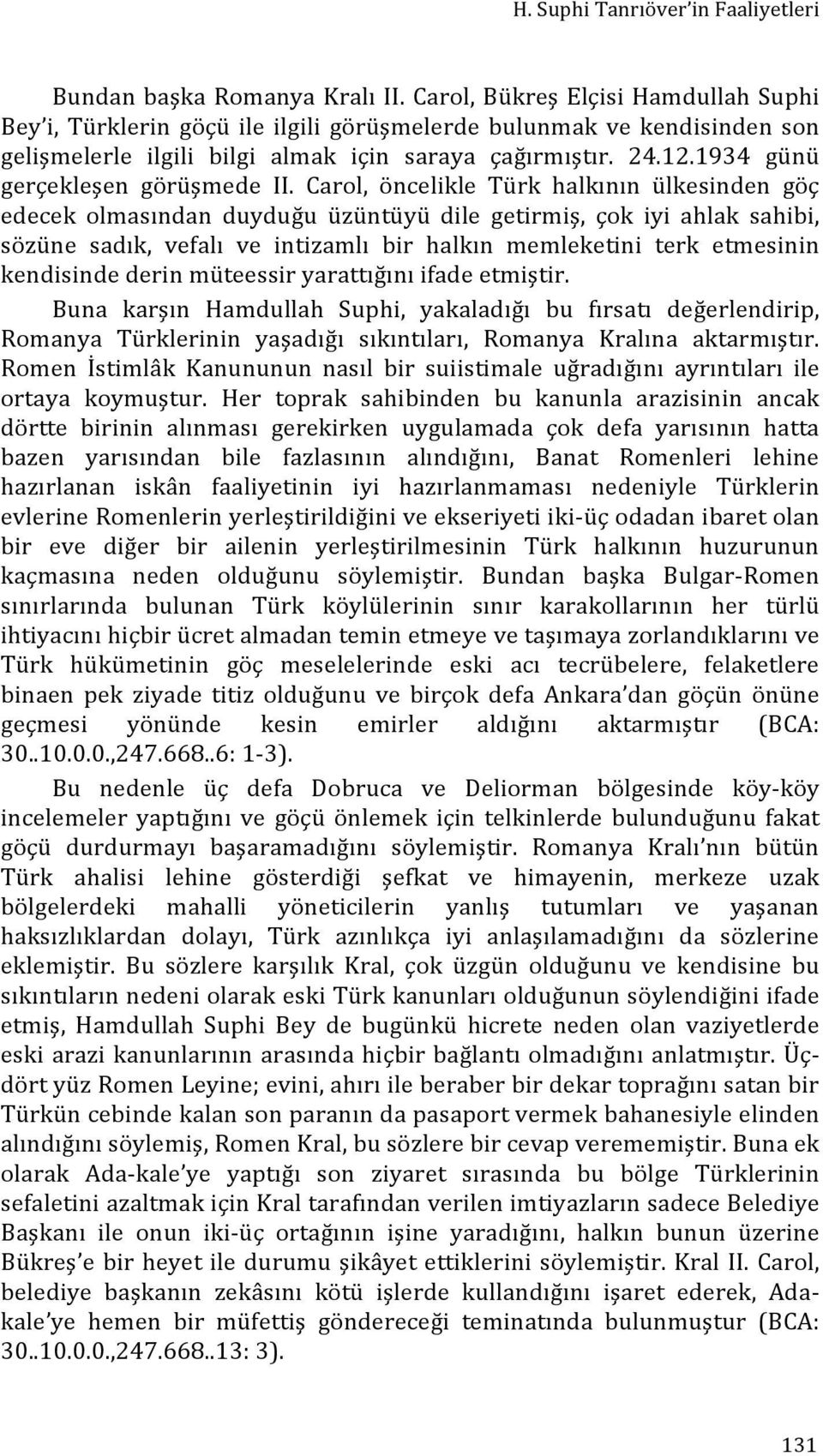 1934 günü gerçekleşen görüşmede II.