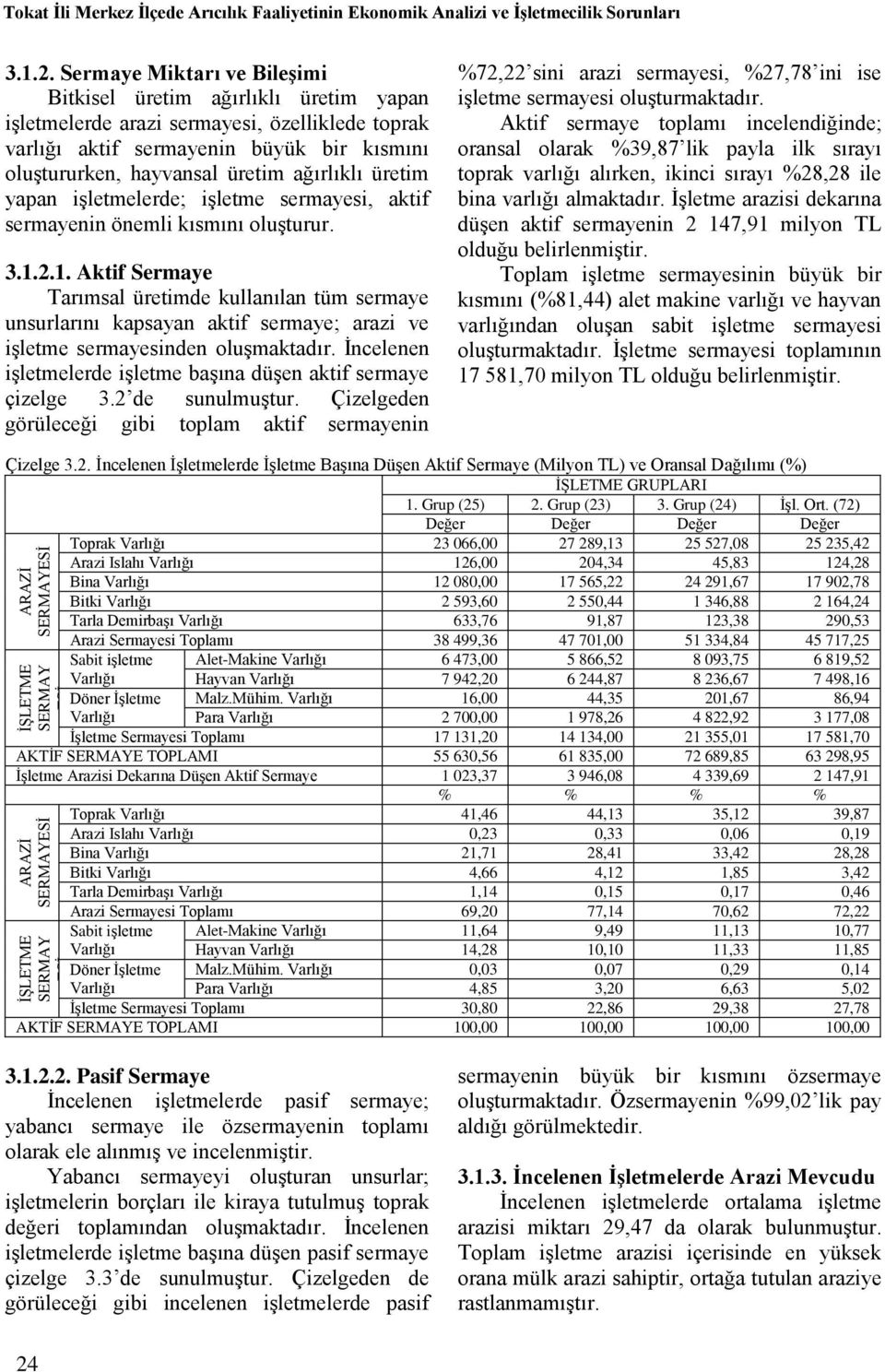 üretim yapan iģletmelerde; iģletme sermayesi, aktif sermayenin önemli kısmını oluģturur. 3.1.