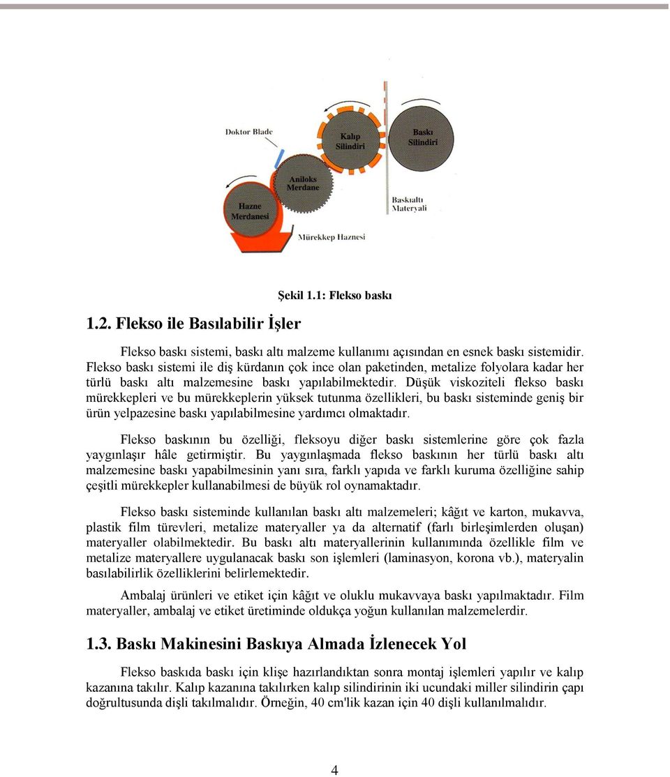 DüĢük viskoziteli flekso baskı mürekkepleri ve bu mürekkeplerin yüksek tutunma özellikleri, bu baskı sisteminde geniģ bir ürün yelpazesine baskı yapılabilmesine yardımcı olmaktadır.