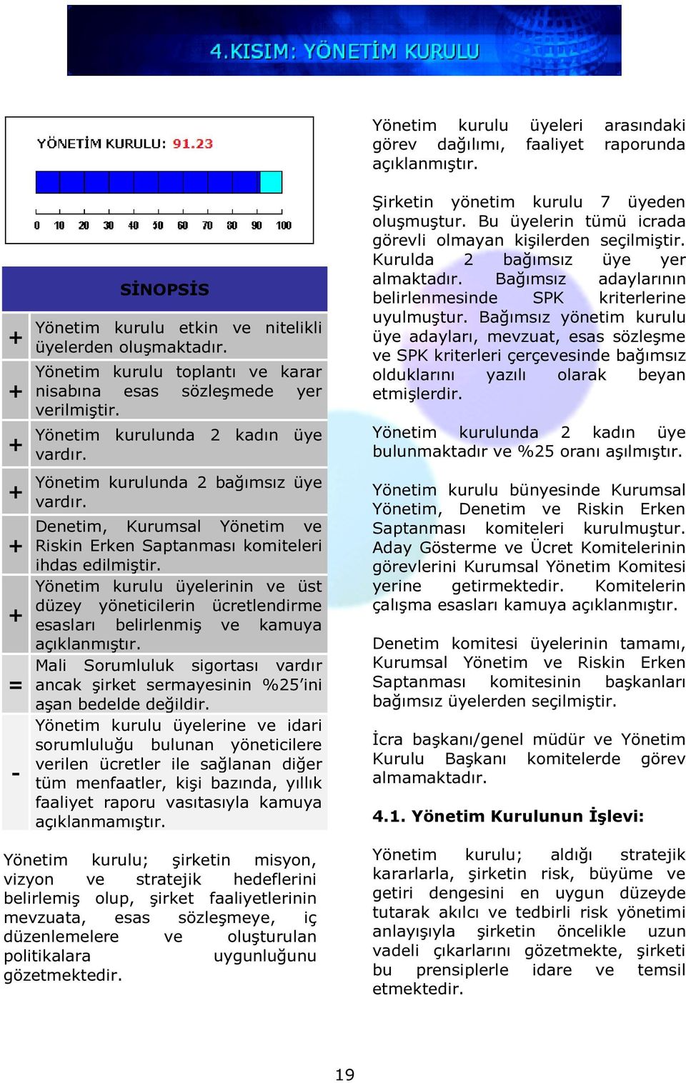 Yönetim kurulu üyelerinin ve üst düzey yöneticilerin ücretlendirme esasları belirlenmiş ve kamuya açıklanmıştır.