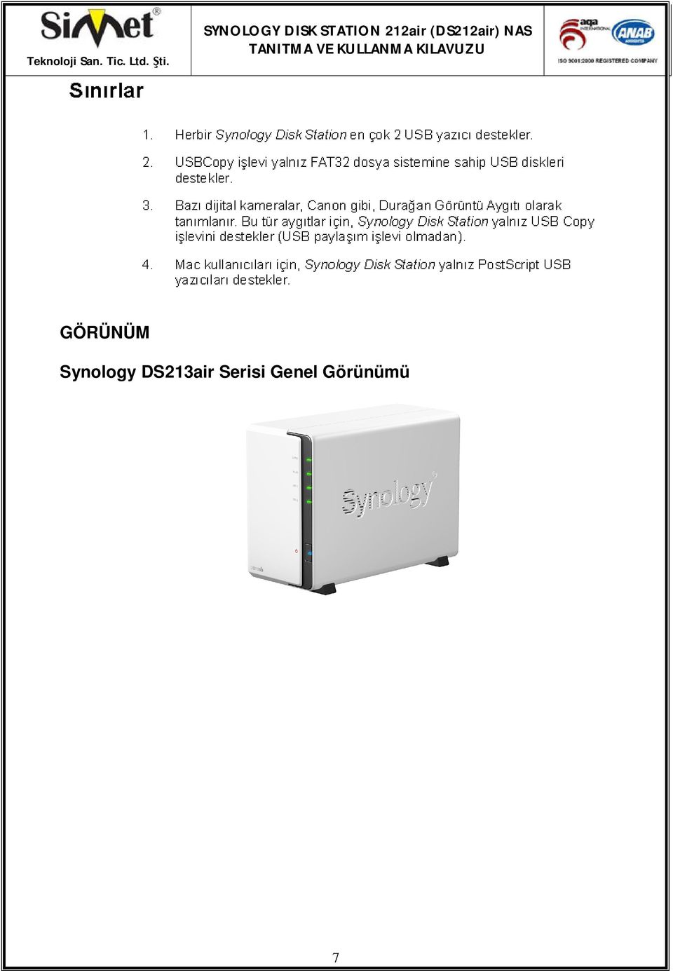 GÖRÜNÜM Synology