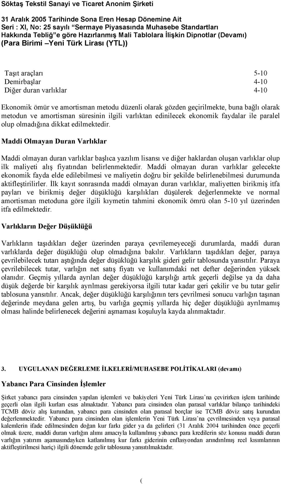 Maddi Olmayan Duran Varlıklar Maddi olmayan duran varlıklar başlıca yazılım lisansı ve diğer haklardan oluşan varlıklar olup ilk maliyeti alış fiyatından belirlenmektedir.