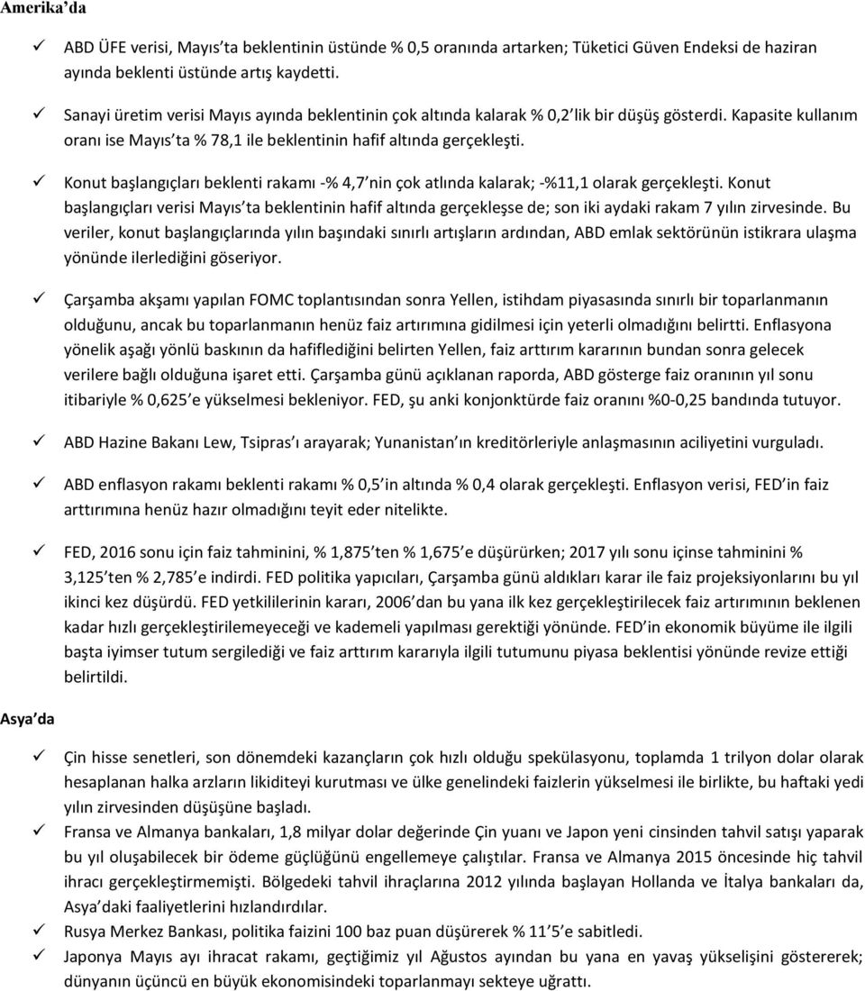 Konut başlangıçları beklenti rakamı -% 4,7 nin çok atlında kalarak; -%11,1 olarak gerçekleşti.