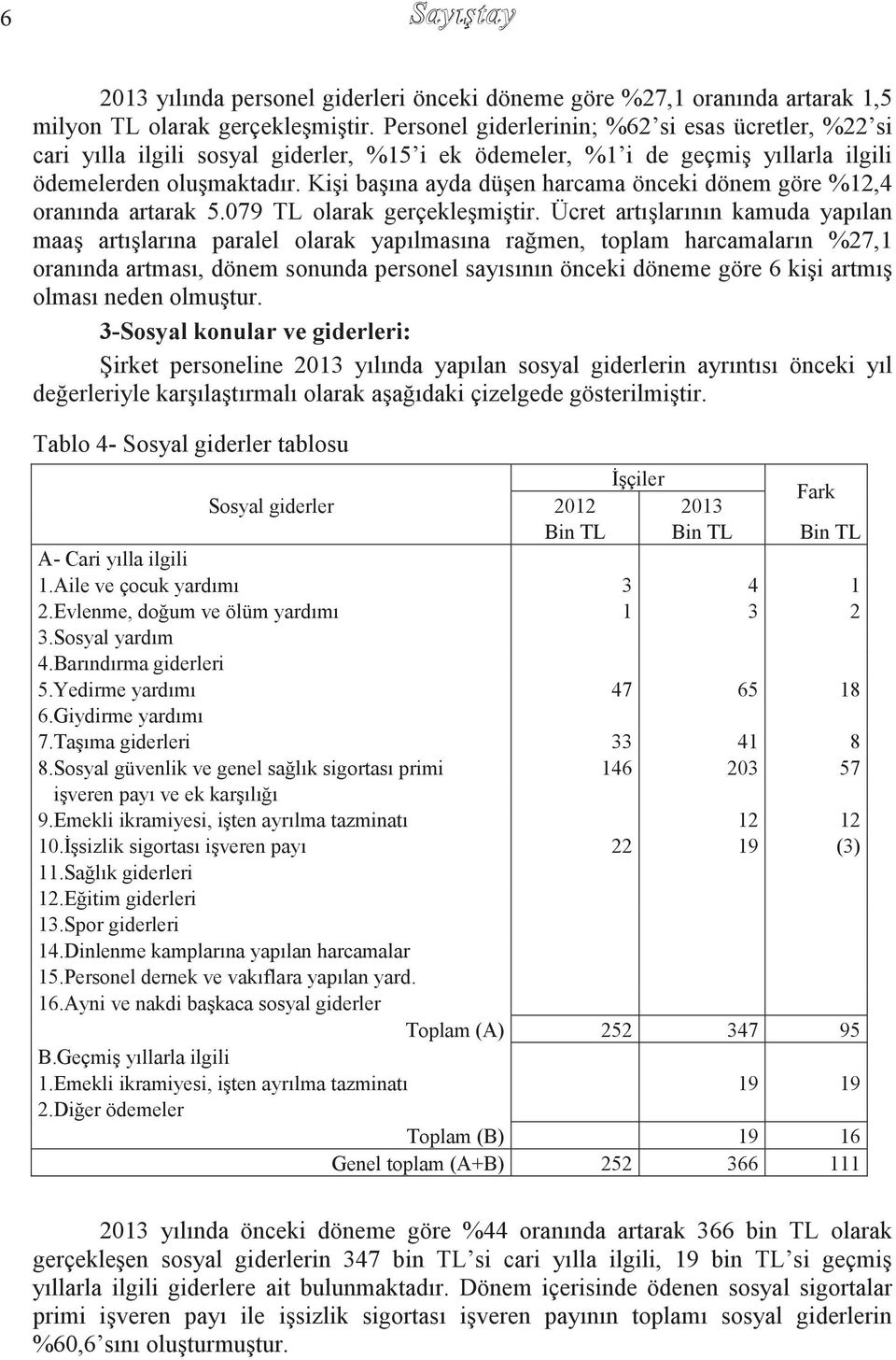 Kişi başına ayda düşen harcama önceki dönem göre %12,4 oranında artarak 5.079 TL olarak gerçekleşmiştir.