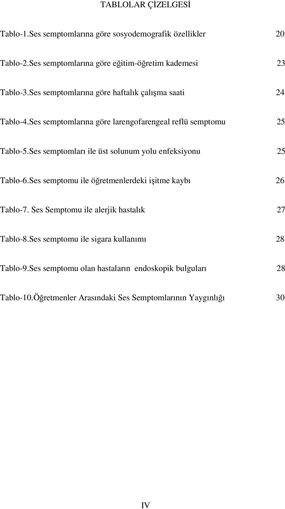 Ses semptomları ile üst solunum yolu enfeksiyonu 25 Tablo-6.Ses semptomu ile öğretmenlerdeki işitme kaybı 26 Tablo-7.