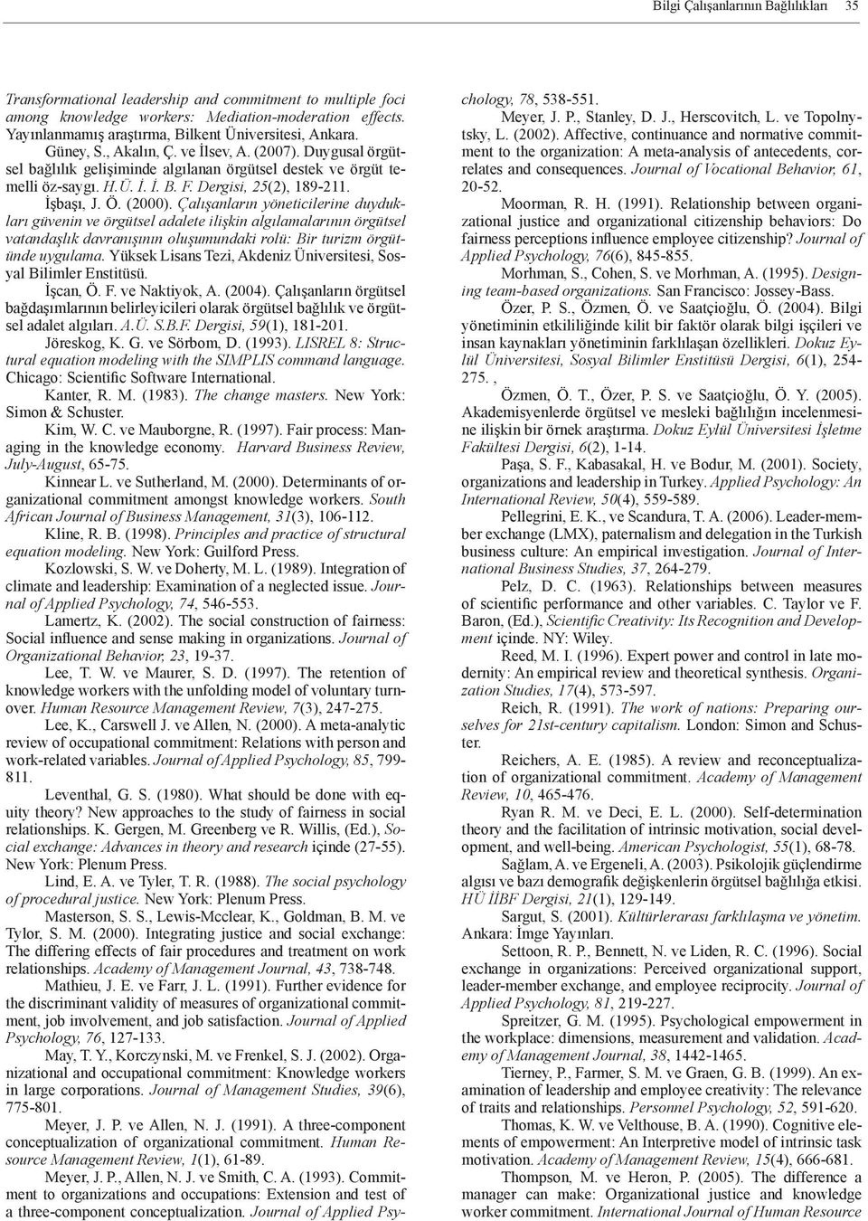 Dergisi, 25(2), 189-211. İşbaşı, J. Ö. (2000).