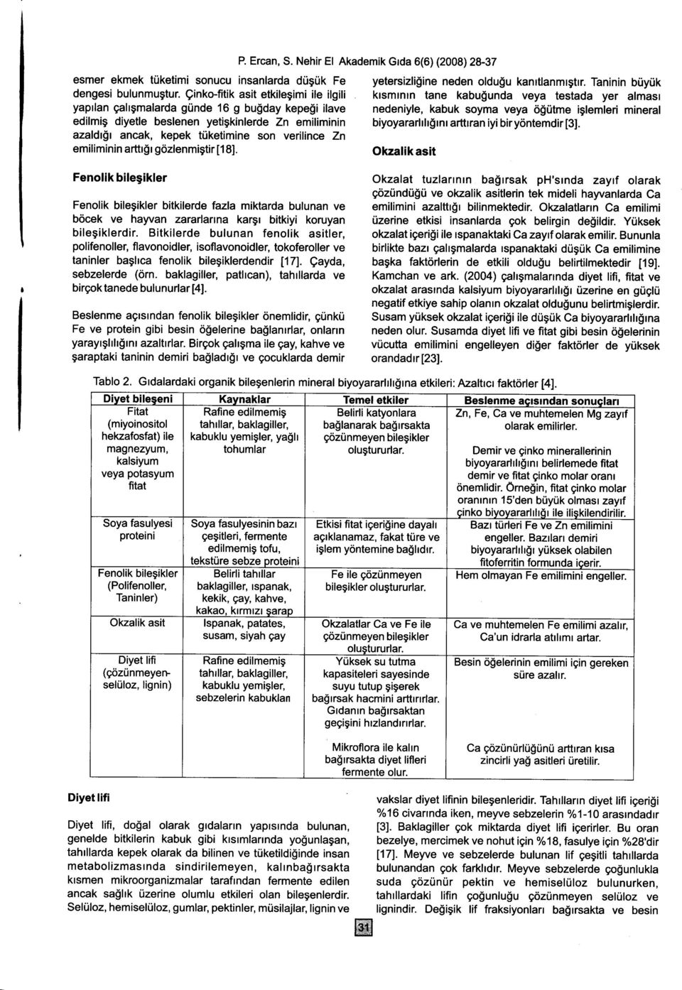 emiliminin arttr!r gdzlenmigtir [18]. Fenolik bilegikler Fenolik bilegikler bitkilerde fazla miktarda bulunan ve bocek ve hayvan zararlanna kargr bitkiyi koruyan bilegiklerdir.