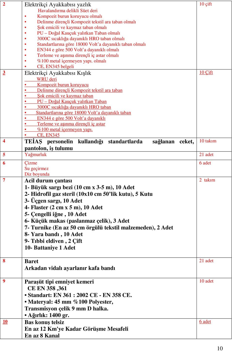 olmalı %100 metal içermeyen yapı.