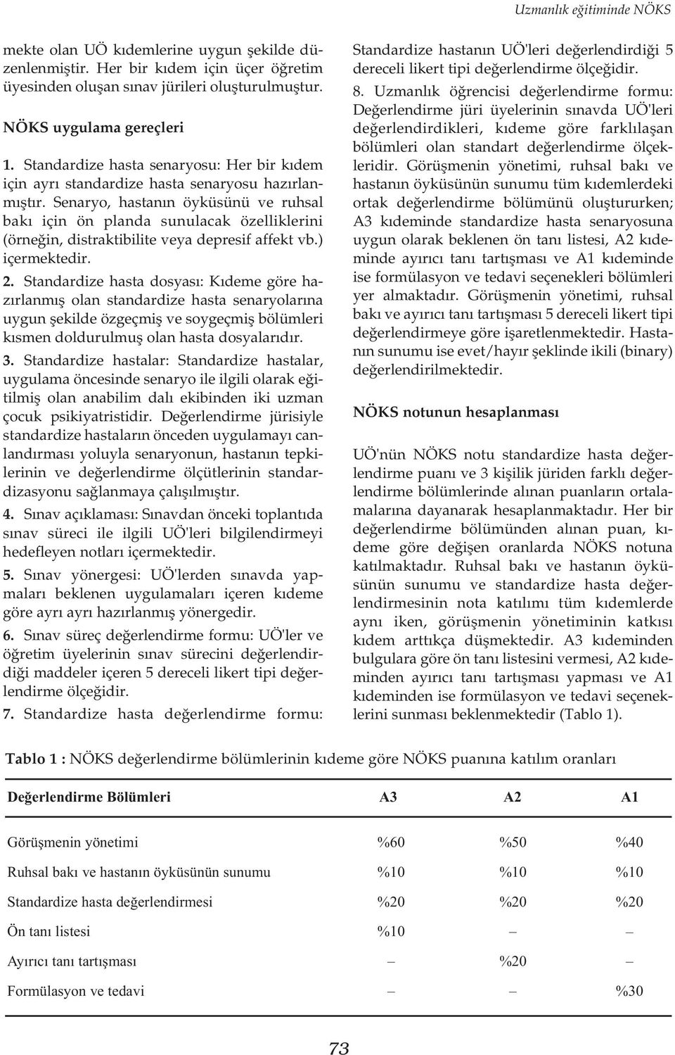 Senaryo, hastanýn öyküsünü ve ruhsal baký için ön planda sunulacak özelliklerini (örneðin, distraktibilite veya depresif affekt vb.) içermektedir. 2.