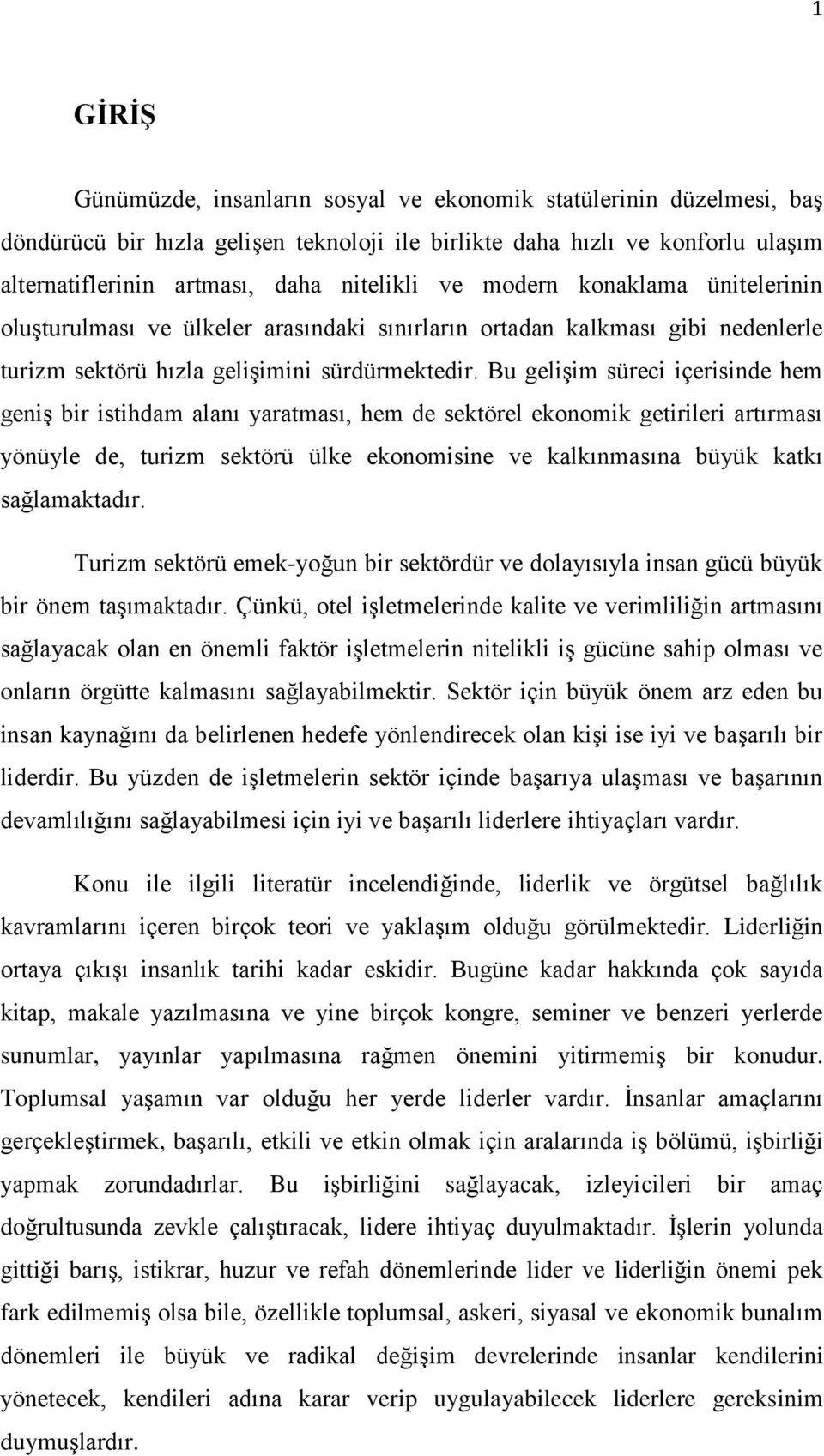 Bu geliģim süreci içerisinde hem geniģ bir istihdam alanı yaratması, hem de sektörel ekonomik getirileri artırması yönüyle de, turizm sektörü ülke ekonomisine ve kalkınmasına büyük katkı