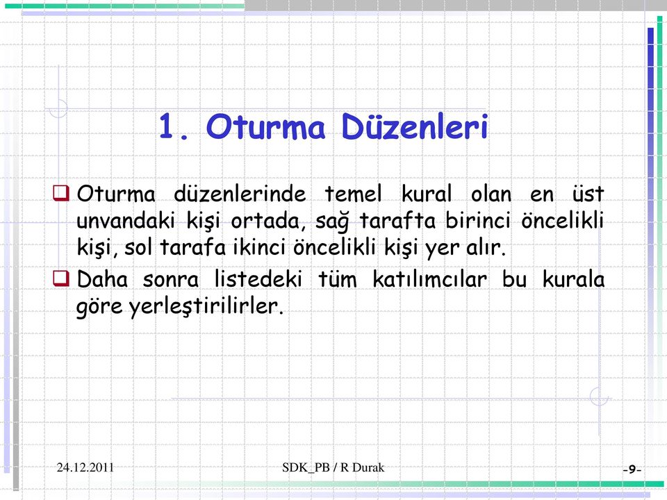 kişi, sol tarafa ikinci öncelikli kişi yer alır.