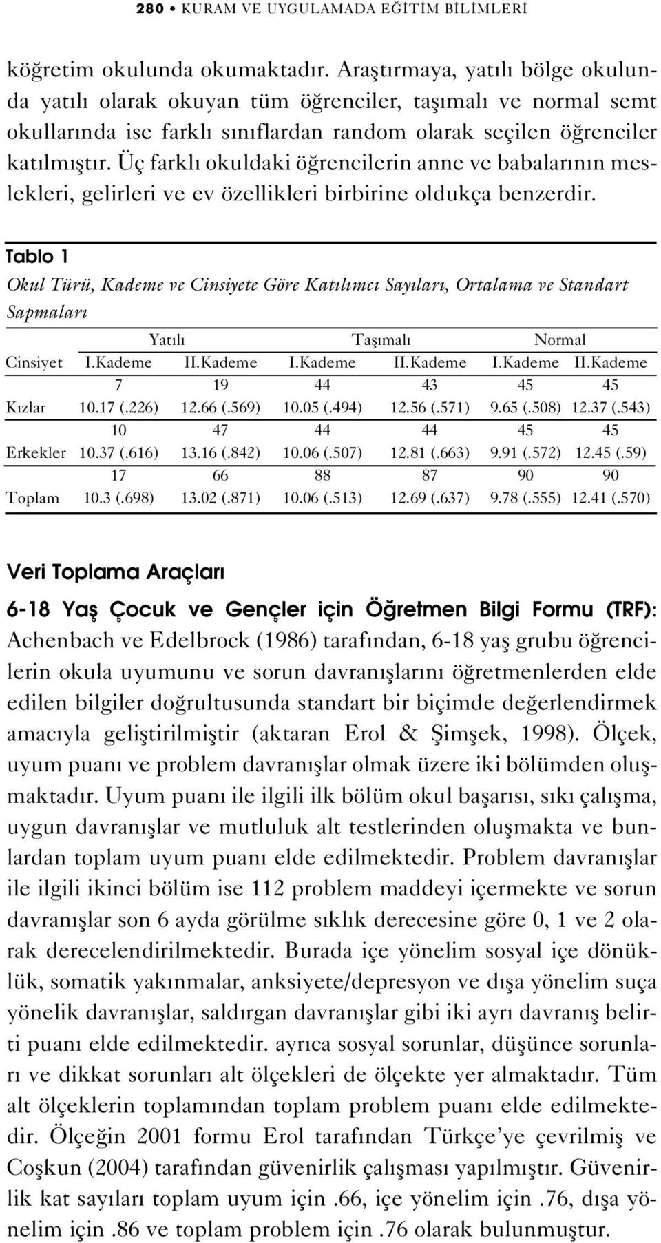 Üç farkl okuldaki ö rencilerin anne ve babalar n n meslekleri, gelirleri ve ev özellikleri birbirine oldukça benzerdir.