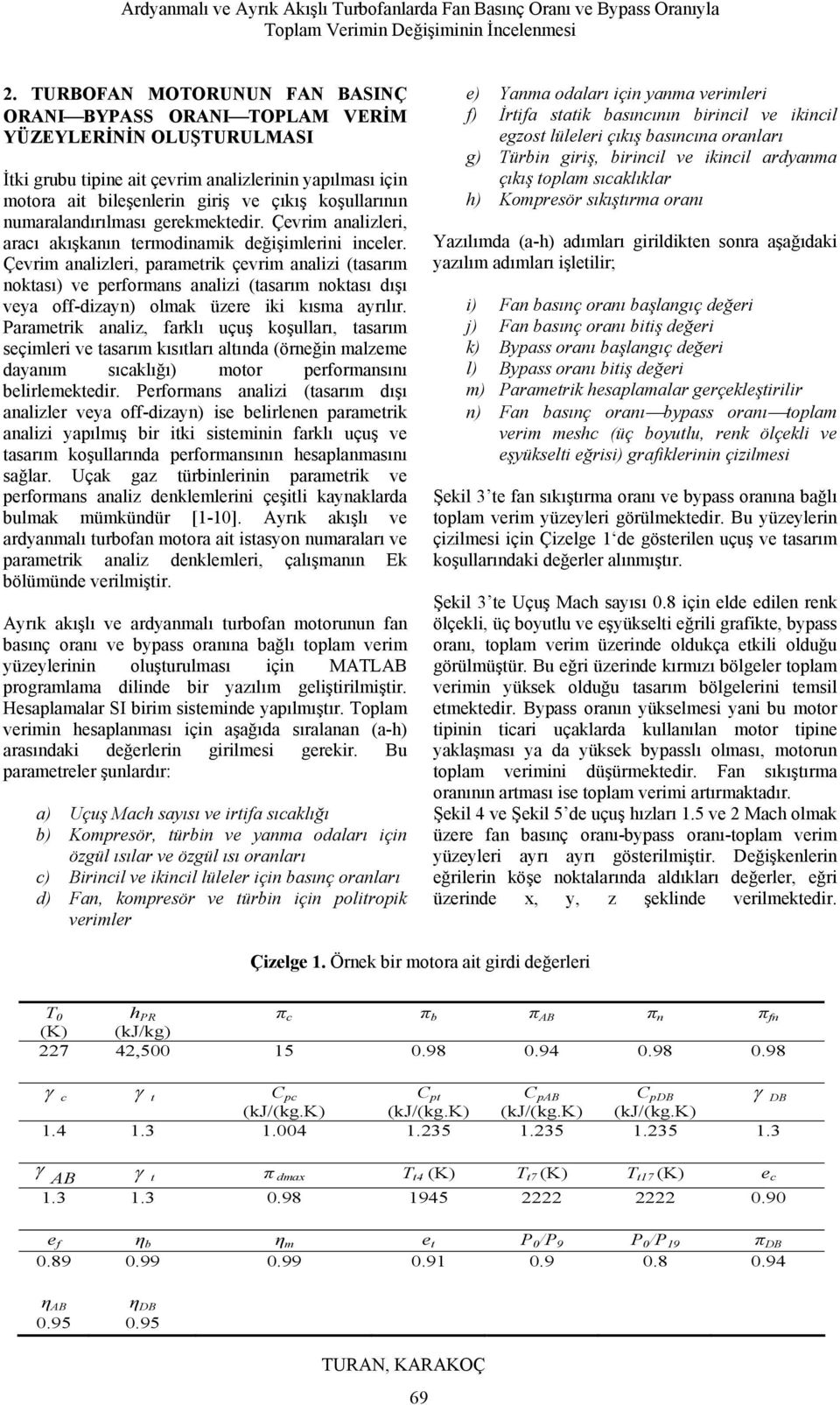 Çevrim analizleri, paramerik çevrim analizi (asarım nokası) ve performans analizi (asarım nokası dışı veya off-dizayn) olmak üzere iki kısma ayrılır.