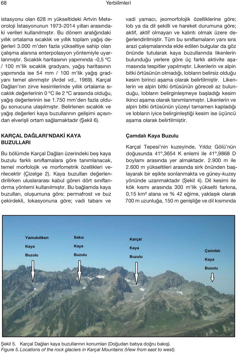 Sıcaklık haritasının yapımında -0,5 ºC / 100 m lik sıcaklık gradyanı, yağış haritasının yapımında ise 54 mm / 100 m lik yağış gradyanı temel alınmıştır (Ardel vd., 1969).