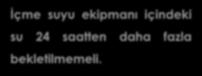 SU SERVİS ARAÇLARI Dolum hortumunu uçağa bağlamadan önce bir kaç litre su boşa akıtılmalıdır. Bu, hortumun ve hortum ağzından su çıktığından emin olunmasını sağlar.