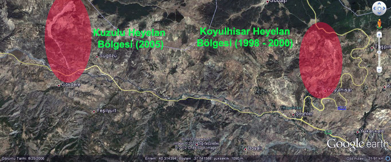 T. Türk, UZAL-CBS 2012: Hava Fotoğrafı ve Optik Uydu Görüntüleri Yardımıyla Yatay Yer Değiştirmelerin Bel.