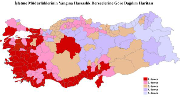 ve çevresinde sel ve taşkınların sayısı azdır.