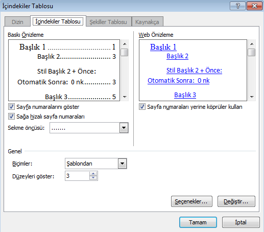 BAŞVURULAR Yazılan metinlerin bilgilerinden faydalanılarak içindekiler, dipnotlar, resim yazıları, kaynakça vb bilgilendirme yapıları oluşturmak için başvurular sekmesindeki komutlar kullanılmalıdır.