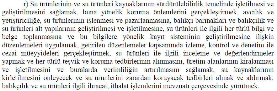 Bakanlık İl Müdürlüğünün Görevleri Madde 6.