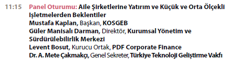 bireylerinin istihdamı, ikinci kuşağın yetiştirilmesi, liderlik ve performans değerlemesi, aile meclisi, konsey kavramları ve aile anayasası, kurumsallaşma sürecinin tamamlanmasından sonra kurumsal