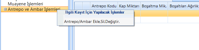 Varışın haber edilmesinin ardından antrepoya/geçici depolama yerine boşaltılacak kaplara ilişkin beyanda düzeltme yapılabilir.