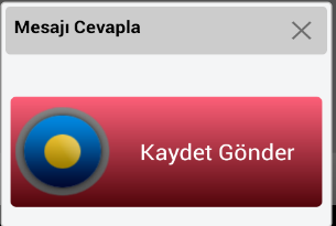 Bu ikon gelen kayıtlı anonsa bir cevap verilmesi gerektiğini gösterir. [CV] ikonu Cevap Verildi anlamına gelir. Bu ikon cevap istenen bir mesaja cevap verildiğini gösterir.