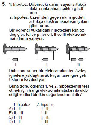 50 Çiğdem AKIN ARIKAN, Seçil UĞURLU, Burcu ATAR Yukarıdaki maddenin cinsiyet açısından (erkek veya kadın öğrencilerin) yanlılık gösterip göstermediği, yanlı ise neden kaynaklanmış olabileceğini