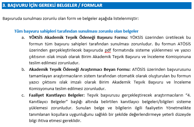 Araştırmacı İşlemleri, Bilgilendirme Dokümanları 0 Araştırmacıların öncelikle